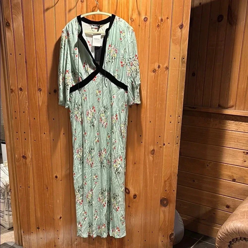 New RIXO bouquet midi dress